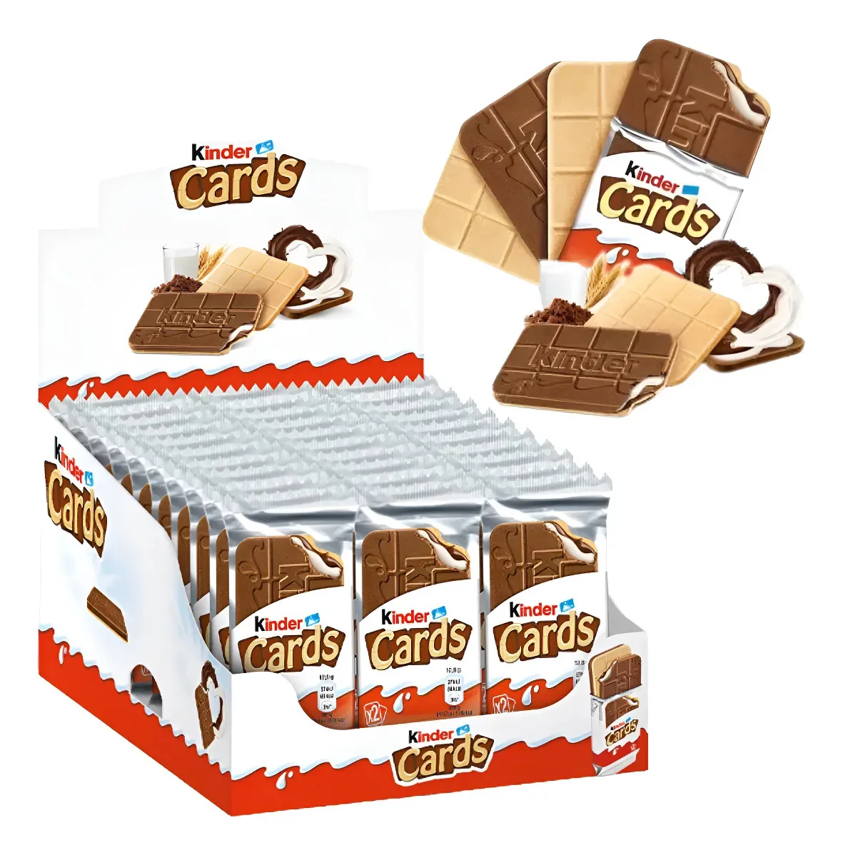 Choc Kinder Wafer Quadrado Cards 25 6g