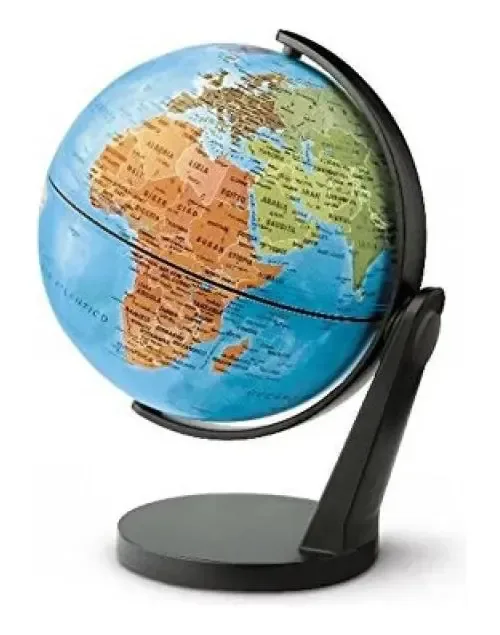 Globo Terrestre Politico Giramondo - 11cm - Dupla Rotação