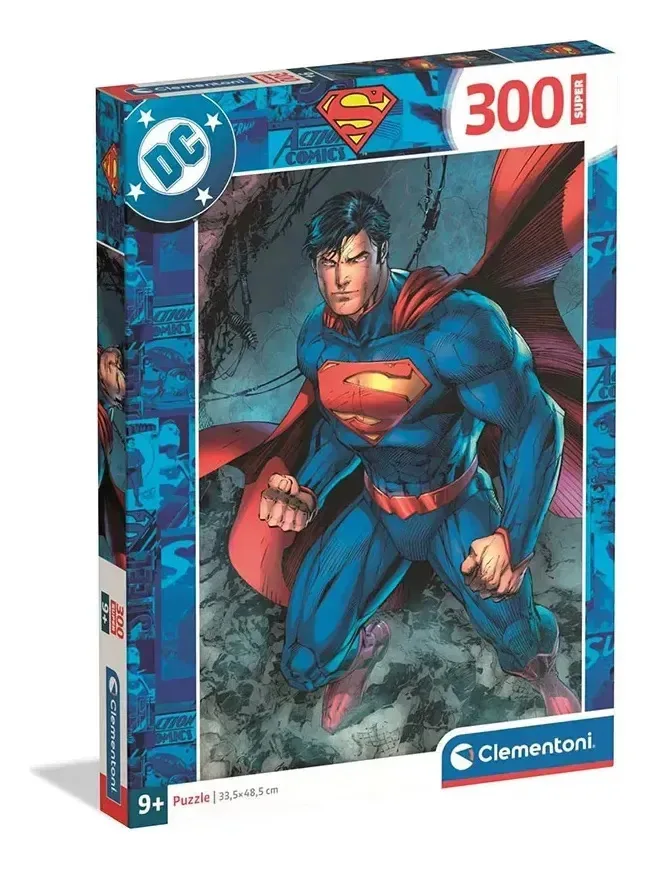 Quebra-cabeça Superman Clementoni de 300 peças para crianças