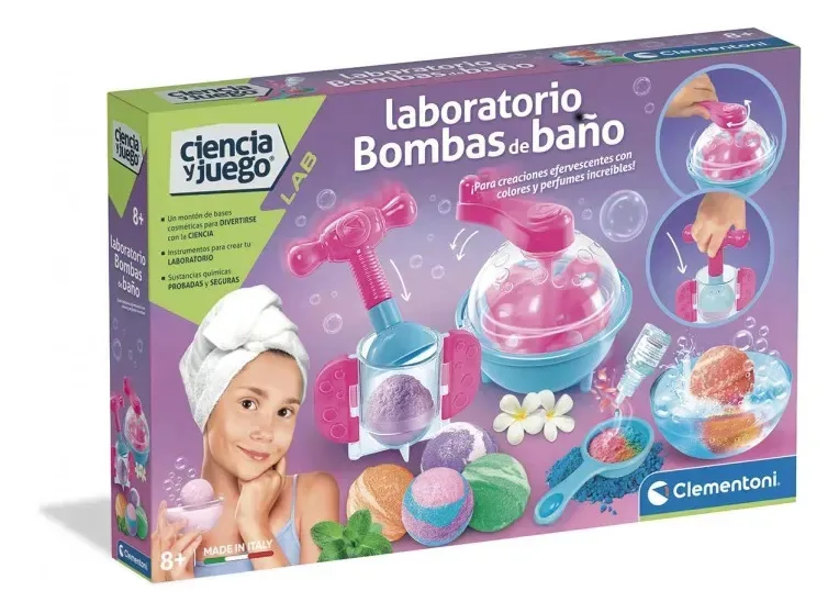 Bombas de banho multicoloridas Clementoni Laboratory