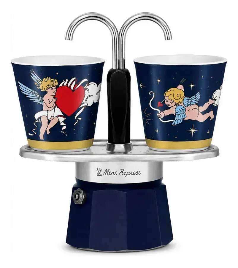Bialetti Cielo Stellato Mini Express Cafeteiras - Azul