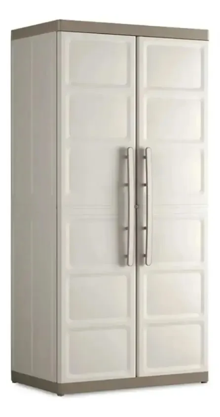 Armário Para Lavanderia Keter Excellence Xl Multiuso De 182cm X 89cm X 54cm Bege