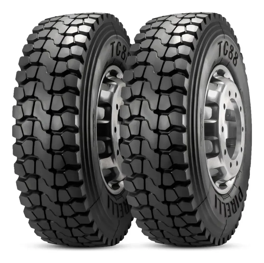 Kit 2 Pneu Pirelli 275/80r22.5 149l Tl Tg88 Borrachudo Misto