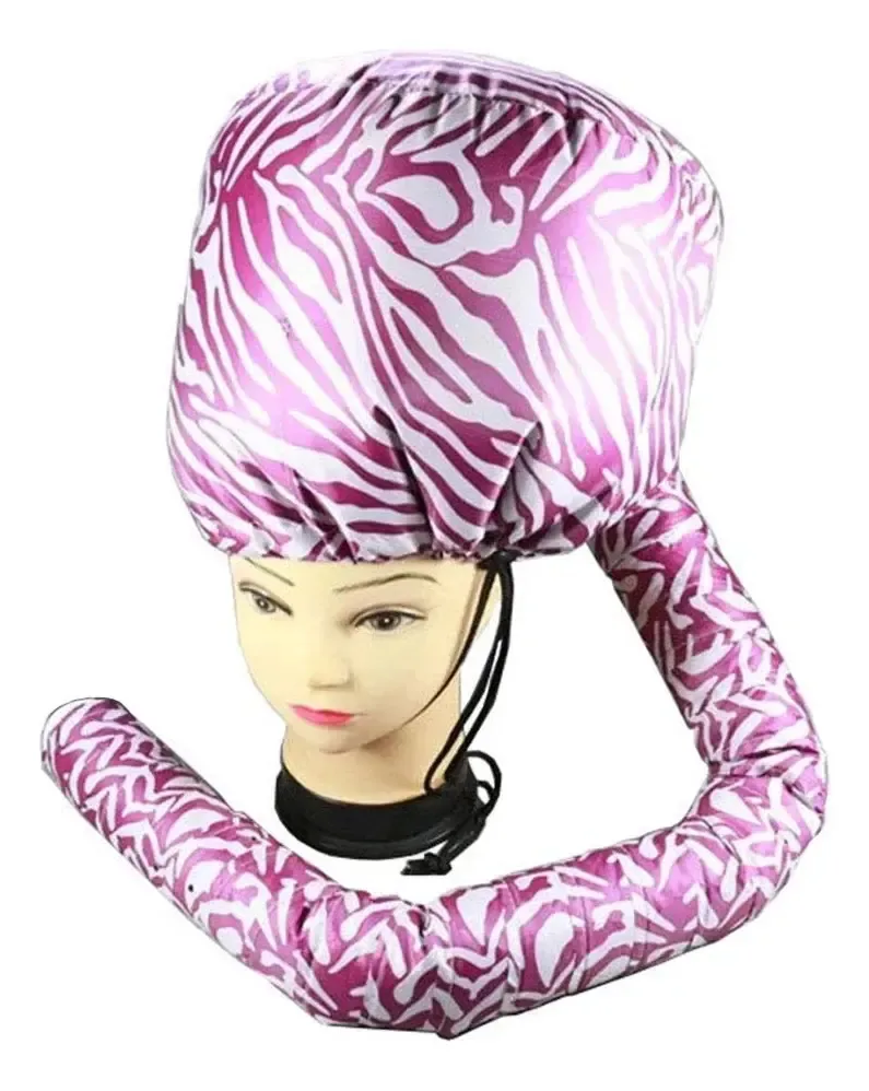 Capuzes de secagem, secadores de capacete, secador de cabelo, touca de cabelo seca, tampa portátil, impermeável, acessório de secador de cabelo Bonete, sem eletricidade, impressão X3