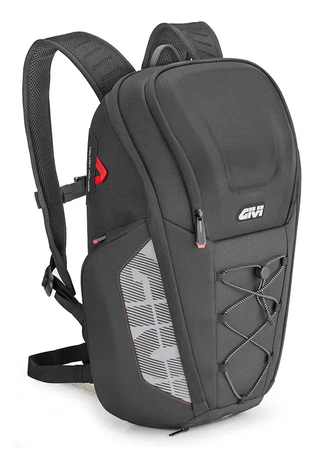 Mochila para motocicleta Givi Easy13 com capacete de 18 litros - Teo Motos Black