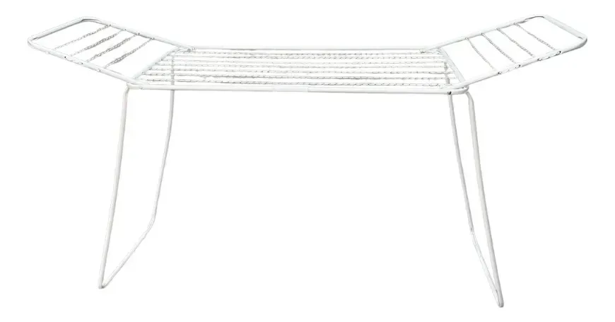Lata dobrável para roupas com asas, cor: branco, branco
