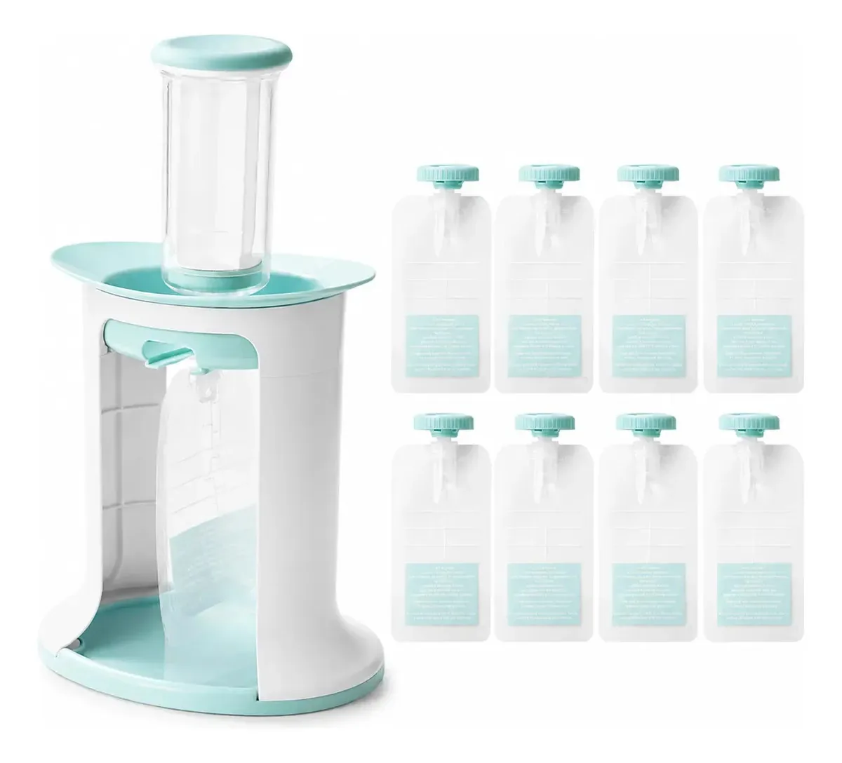 Colher dosadora de papinha para bebê Blue Kids Dispensador papillas - branco