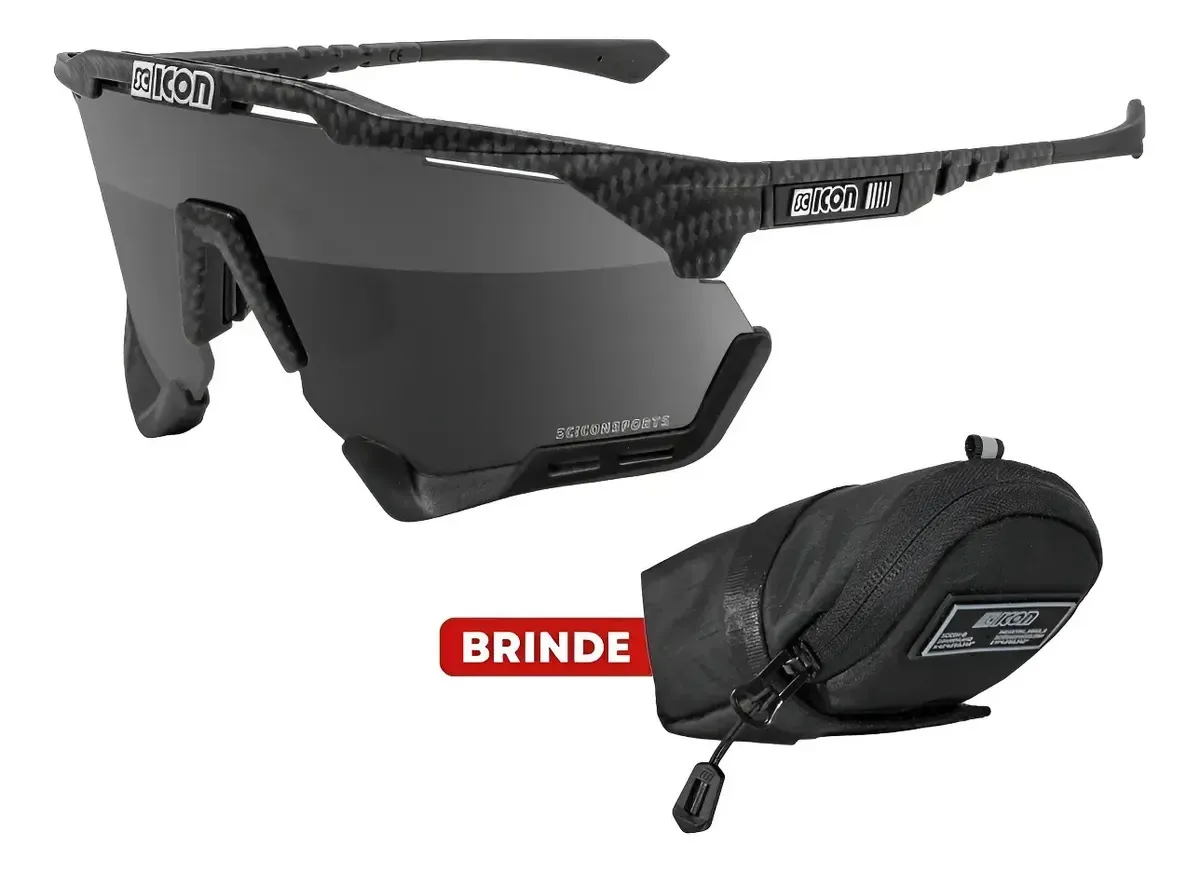 Óculos de Ciclismo Scicon Aeroshade XL com 2 Lentes e Proteção UV