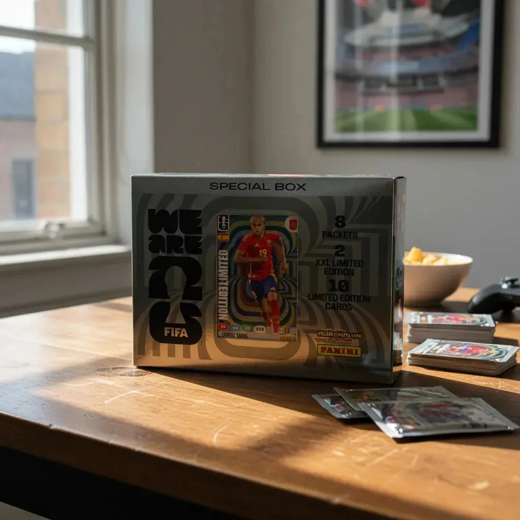 Jogo de cartas colecionáveis Copa do Mundo FIFA Panini de 8 mazos con 80 cartas