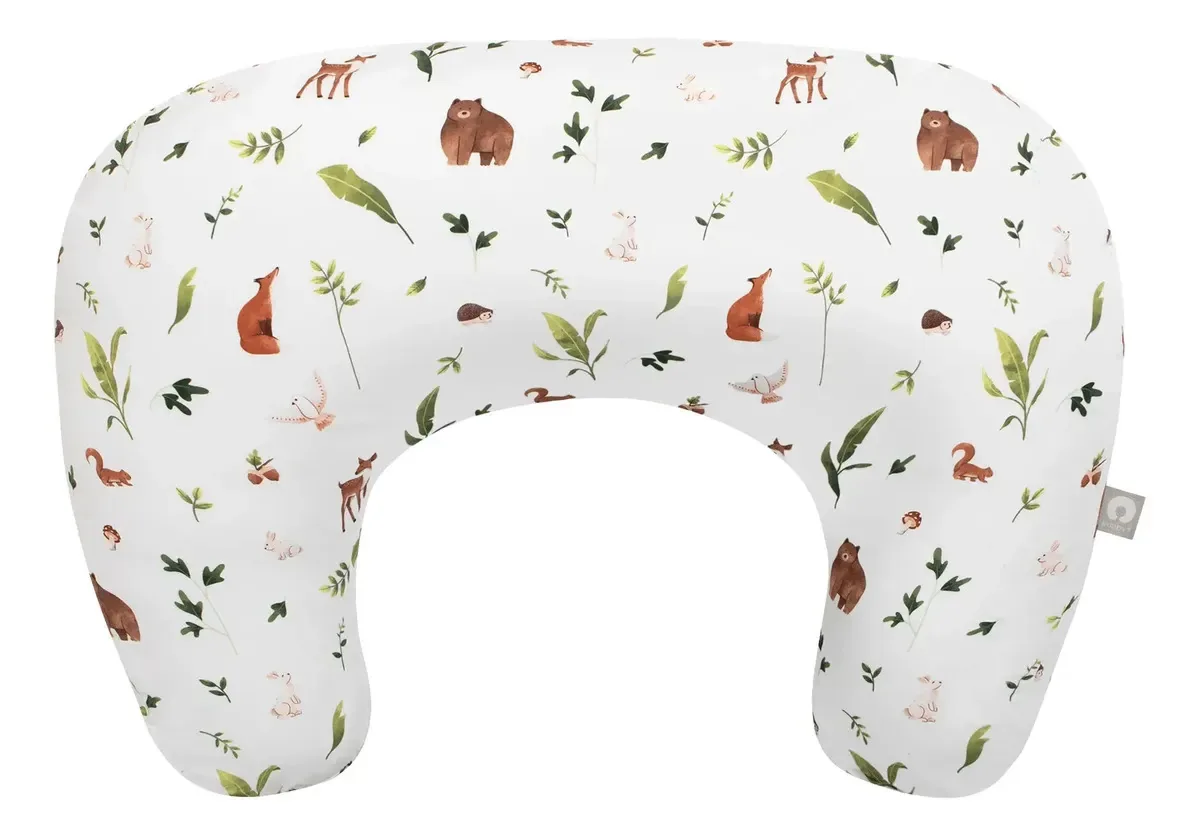 Almofada de amamentação Boppy, ergonômica, plantas e animais multicoloridos, plantas e animais neutros