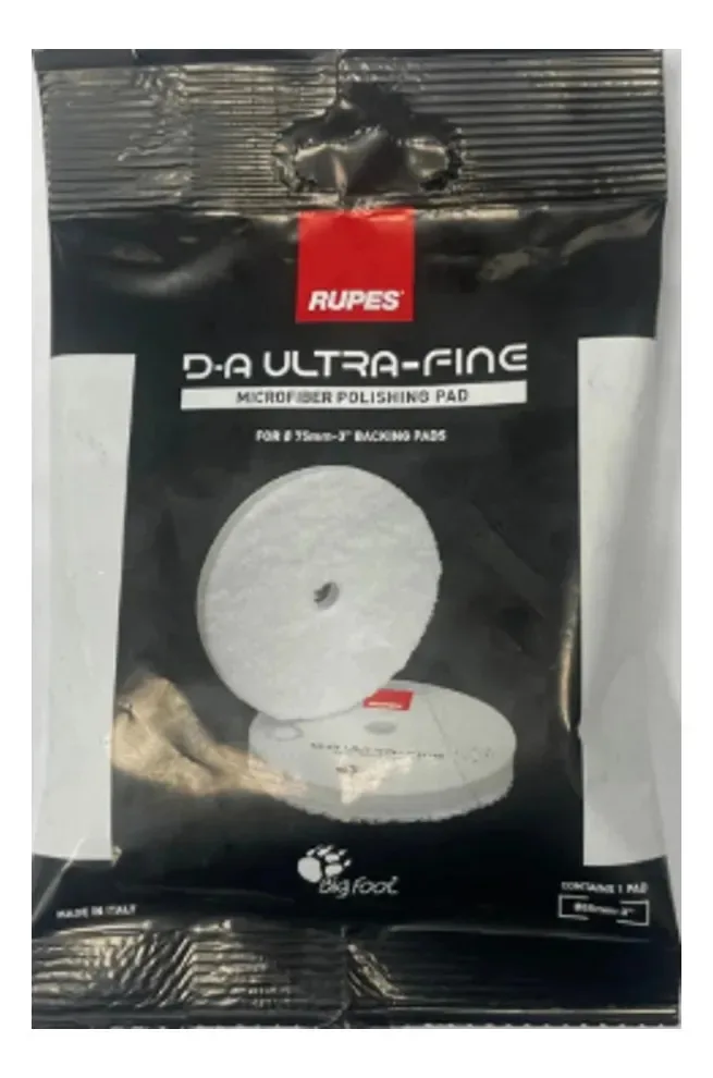Boina Microfibra Branca Pad Ultrafine 80mm