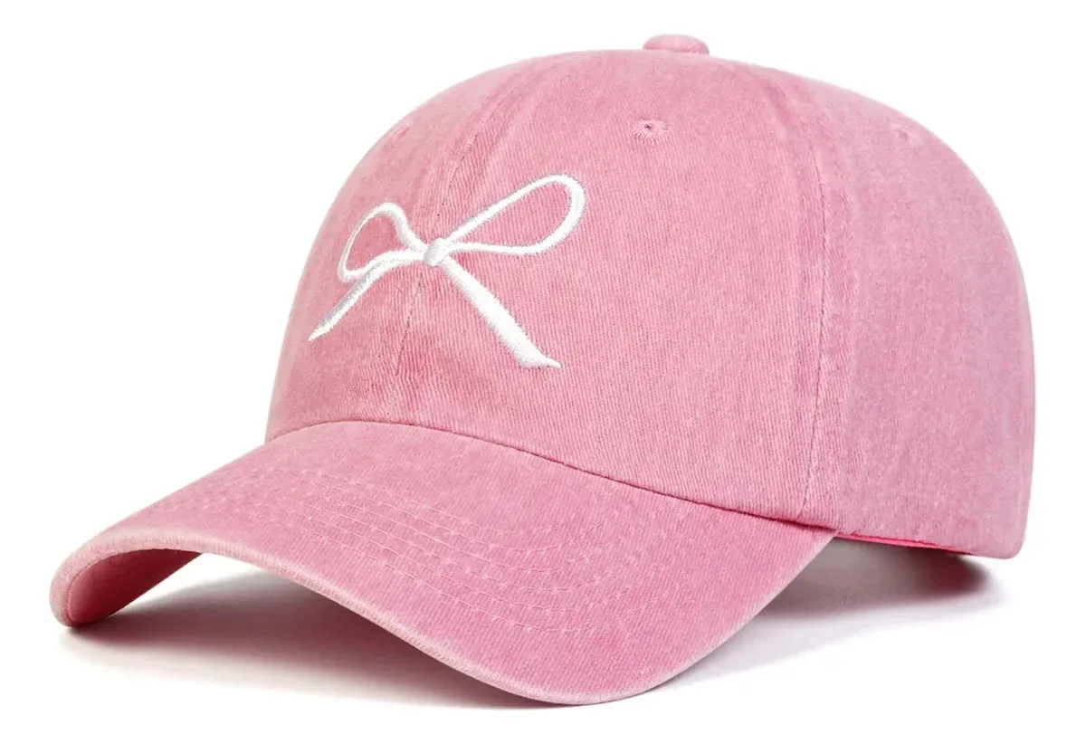 Bonés de beisebol bordados unissex lavados para cores primárias, rosa, tamanho S