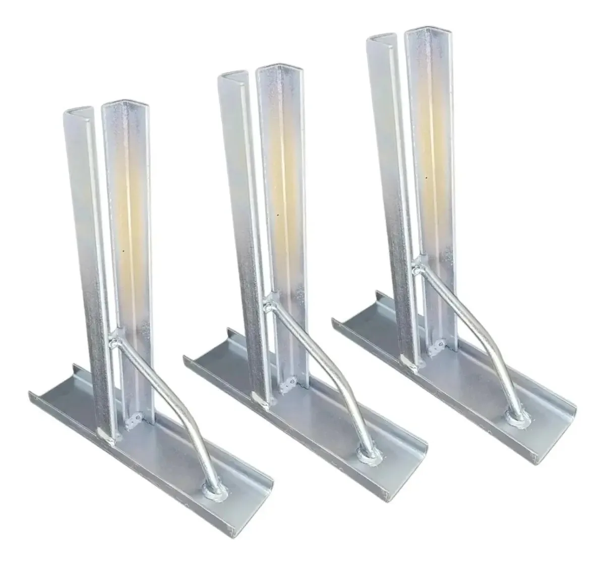 Kit Com 3 Suporte Galvanizado Para Automatizador De Portão