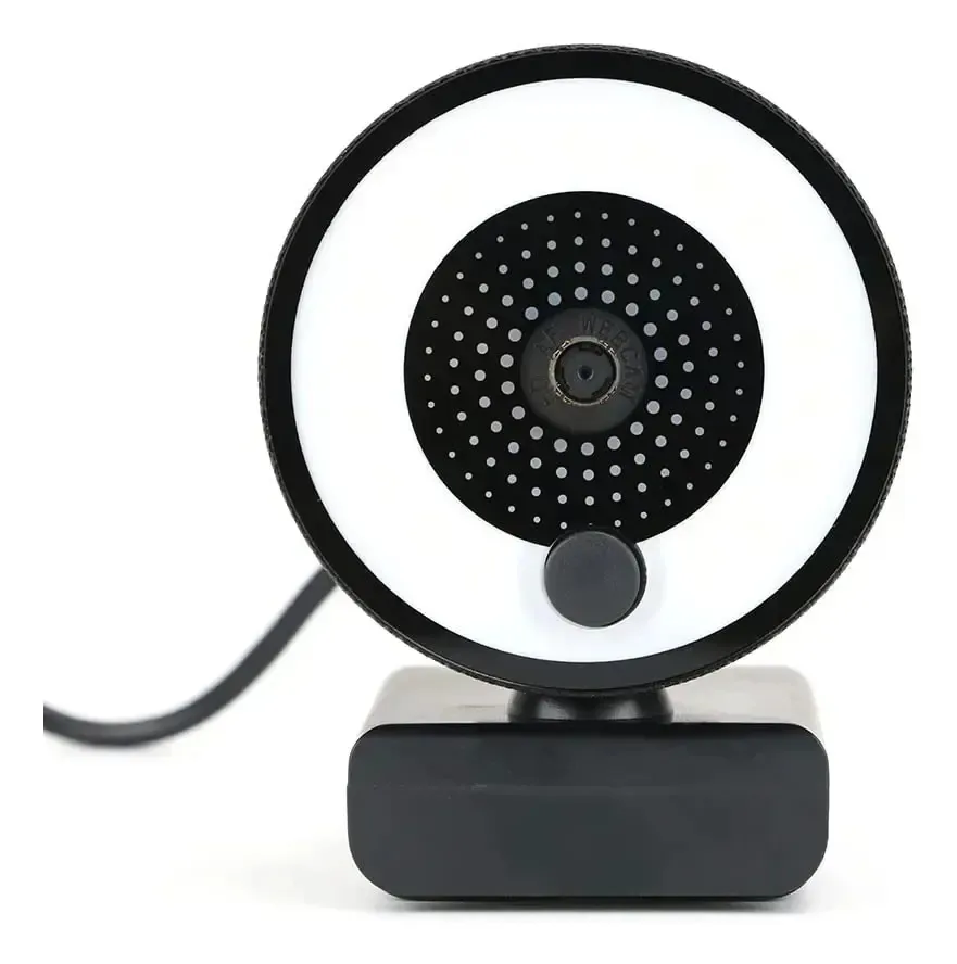 Luz de webcam BNS7Fapq Hd Auto Focus com suporte para tripé, webcam 1080p 2k para PC, computador, câmera com microfone, luz de anel, webcam, câmera web ultra alta