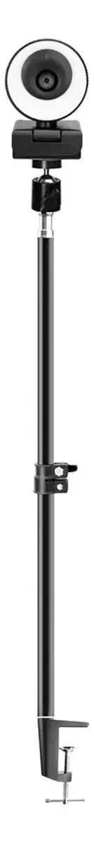 Câmera para videoconferência BNS7FAPQ, webcam 1080p, 60 FPS, foco automático, webcam HD com microfone, luz circular, webcam para PC e computador, câmera colorida para reuniões de negócios.