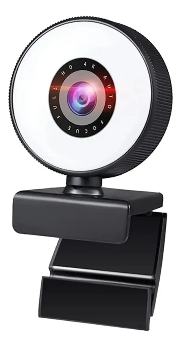 Webcam BNS7Fapq 4k, mini câmera web para PC, laptop com microfone, luz de foco automático, webcam de vídeo, webcam ao vivo 1080p 2k, acessórios e gravação de videogame