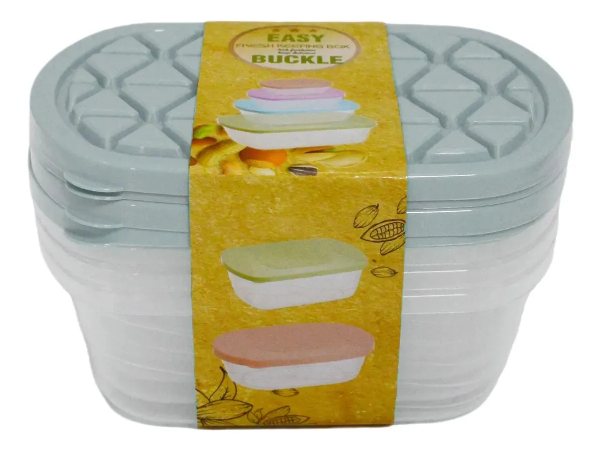 Recipiente de alimentos 4 cones para alimentos aleatórios de 600 ml