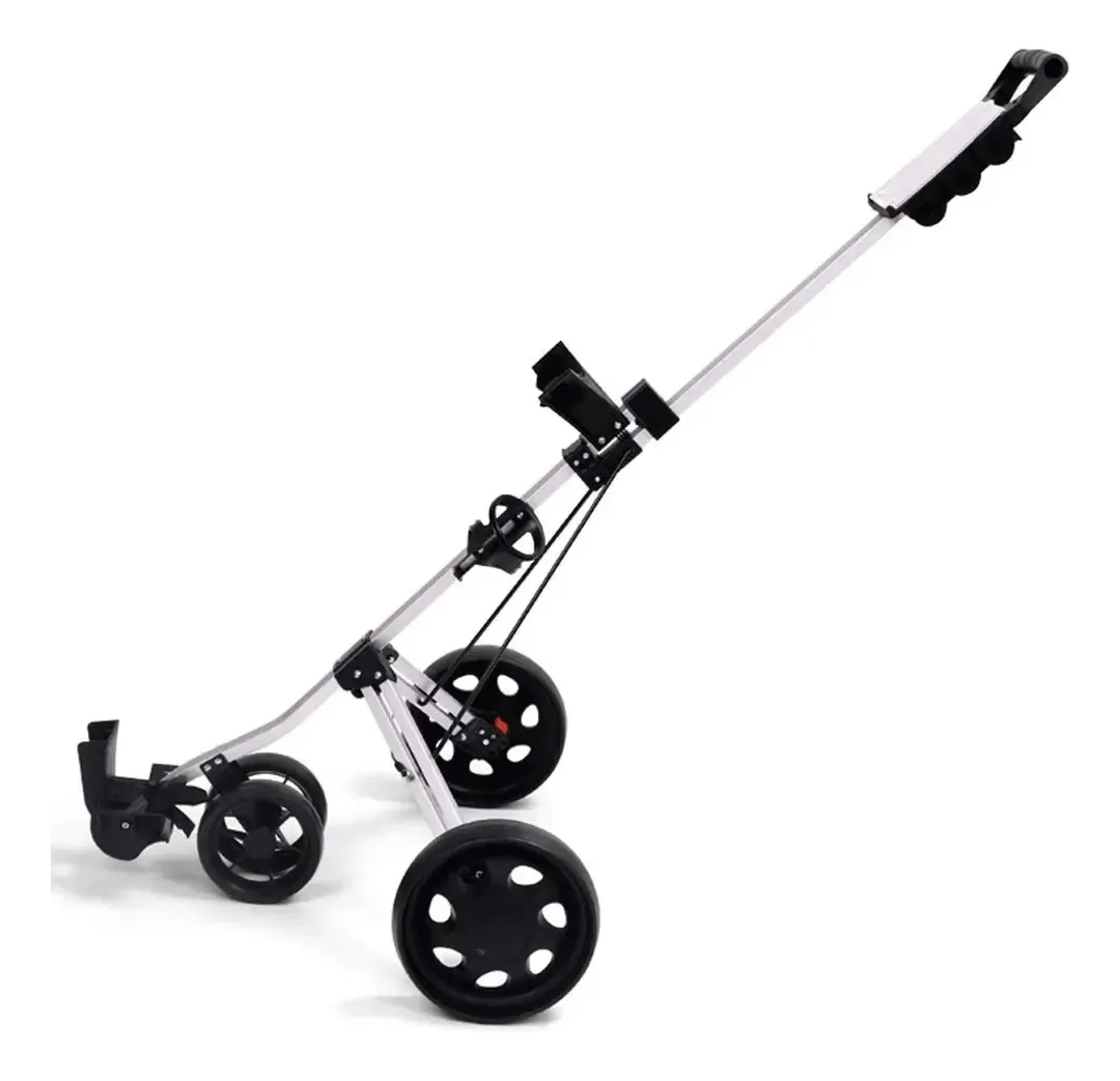 Carrinho de golfe Carrinho de golfe com porta-copos e moldura para cartões, carrinho portátil dobrável, carrinho de bolsa Trolley Club, fácil de transportar e montar