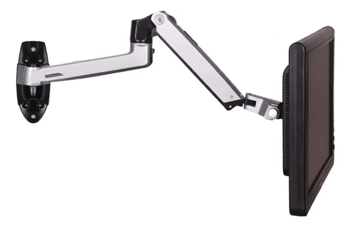 Suporte de monitor Suporte de monitor de computador Suporte de parede Monitor mecânico de braço de mola de alumínio Suporte de braço Monitor de braço Suporta telas de 17 a 27 polegadas Monitor Arm Co