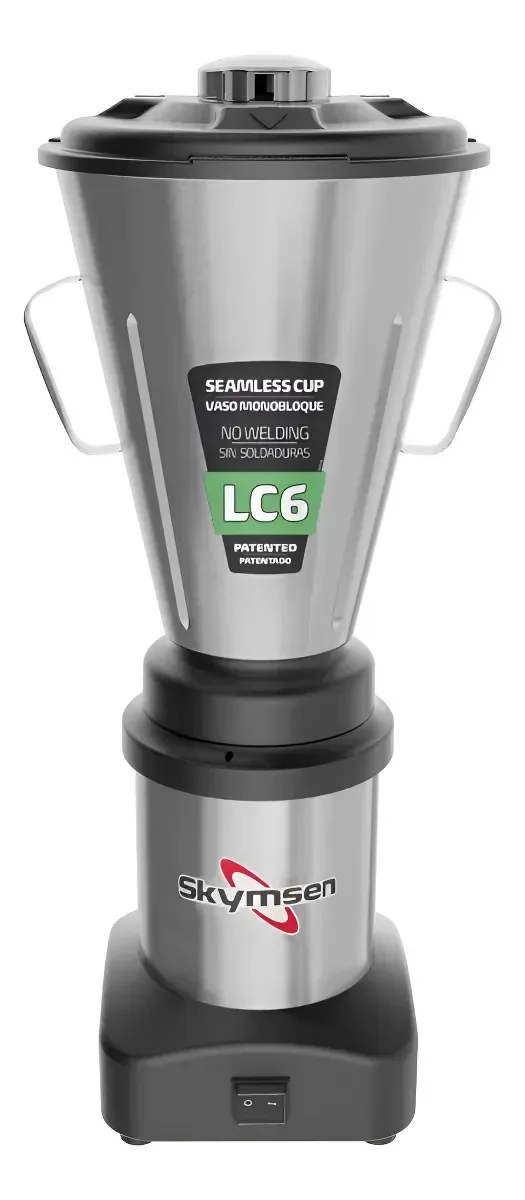 Liquidificador inoxidável comercial Skymsen 6lts modelo Lci6