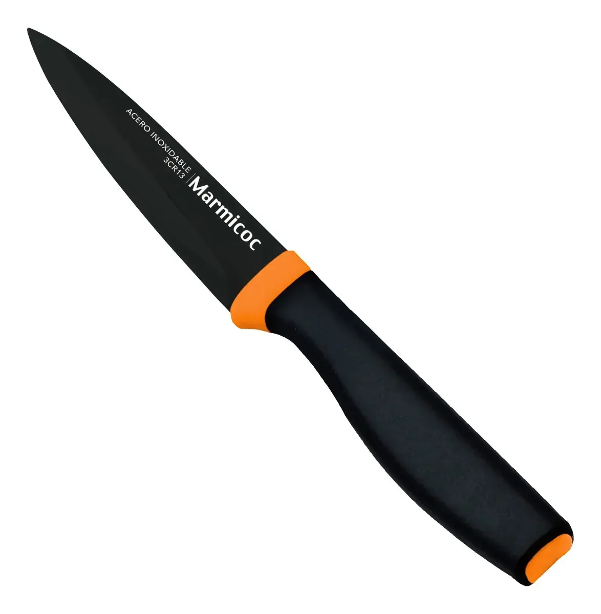 Faca de descascar Marmicoc Black 9 cm, cor preta