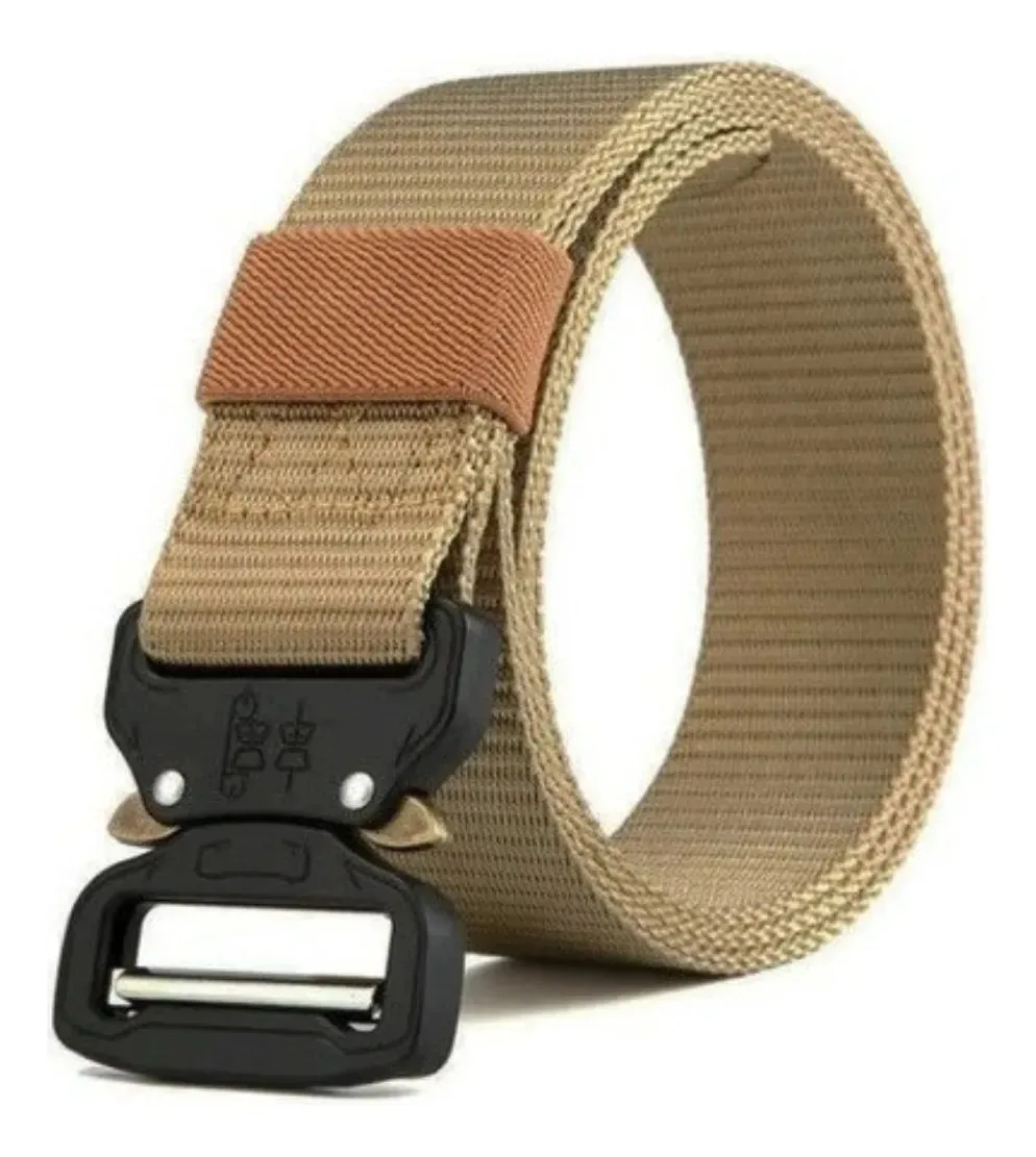 Cinto tático cáqui ajustável Quick Fit Adventurer