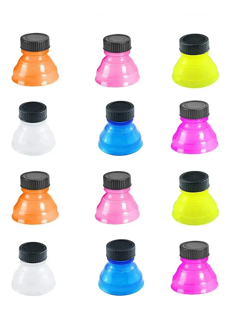 Tampas de lata de atualização reutilizáveis coloridas Ppxmeeudc, 12 unidades