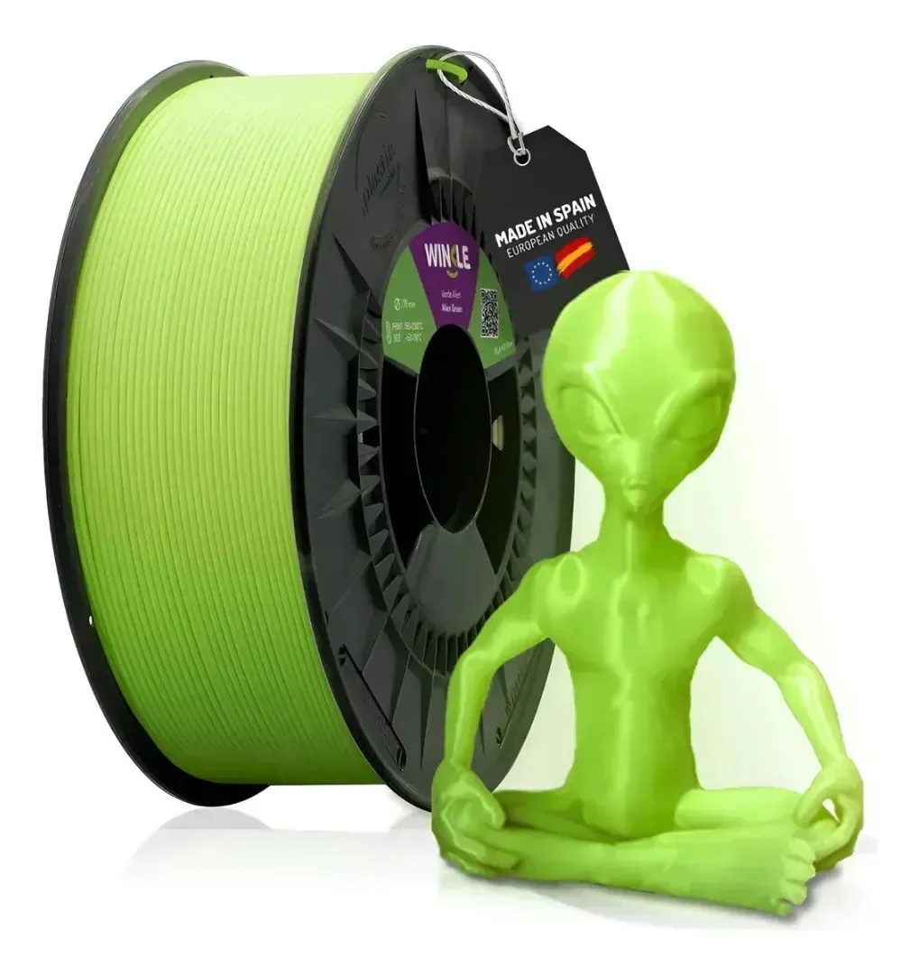Filamento Impressao 3d Pla Fosforescente Winkle Verde 300g Verde
