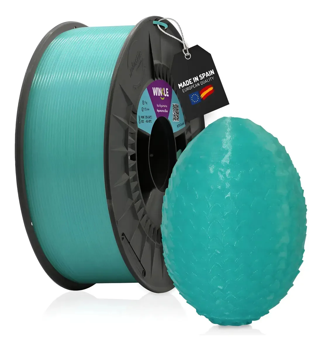 Filamento Impressão 3d Petg Translucido Winkle Cores Cor Azul