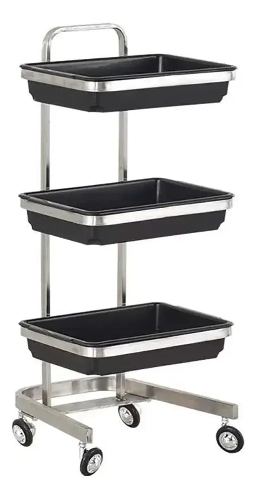 Rack de armazenamento Aunevn Mobile Trolley Trolley Trolley Trolley Trolley/38x40x87cm