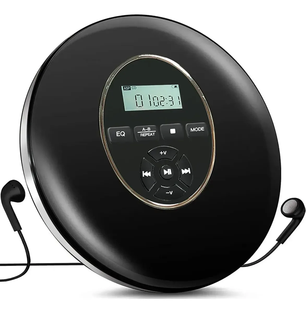 Leitor de CD portátil Kehtu, máquina inteligente de educação pré-natal, leitor de CD Walkman, repetidor CD/USB/TF, formato de disco: disco CD, disco MP3, CD-r, CD-Rw