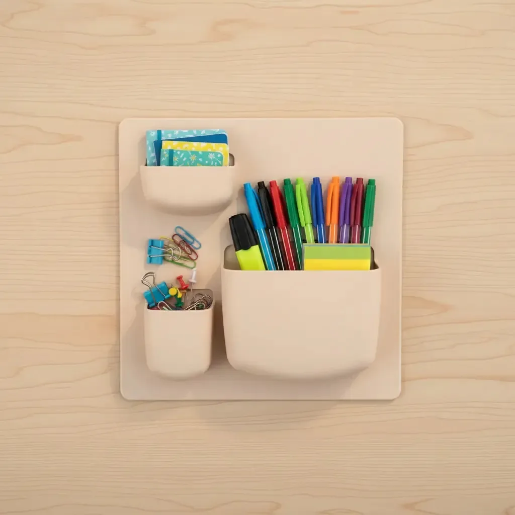 Organizador de escritório minimalista para mesa e parede