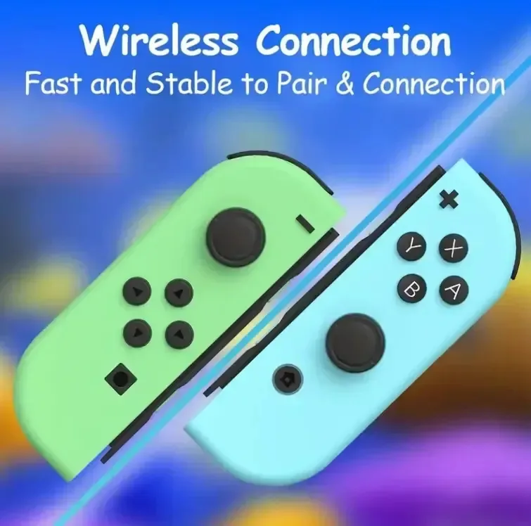 Controles de joystick compatíveis com Nintendo Switch Bluetooth Wireless Grey Virtual Style