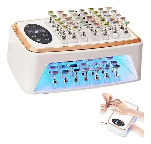 Almofada de mão Dnbemn Professional Uv Nail Lamp 380w 90LED Secador de esmalte de gel para salão de beleza e casa