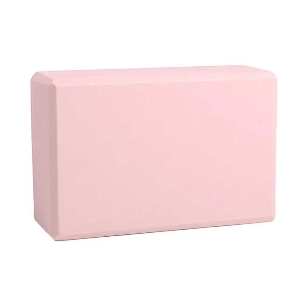 Bloco de ioga multifuncional Eva Foam Pilates rosa claro em casa