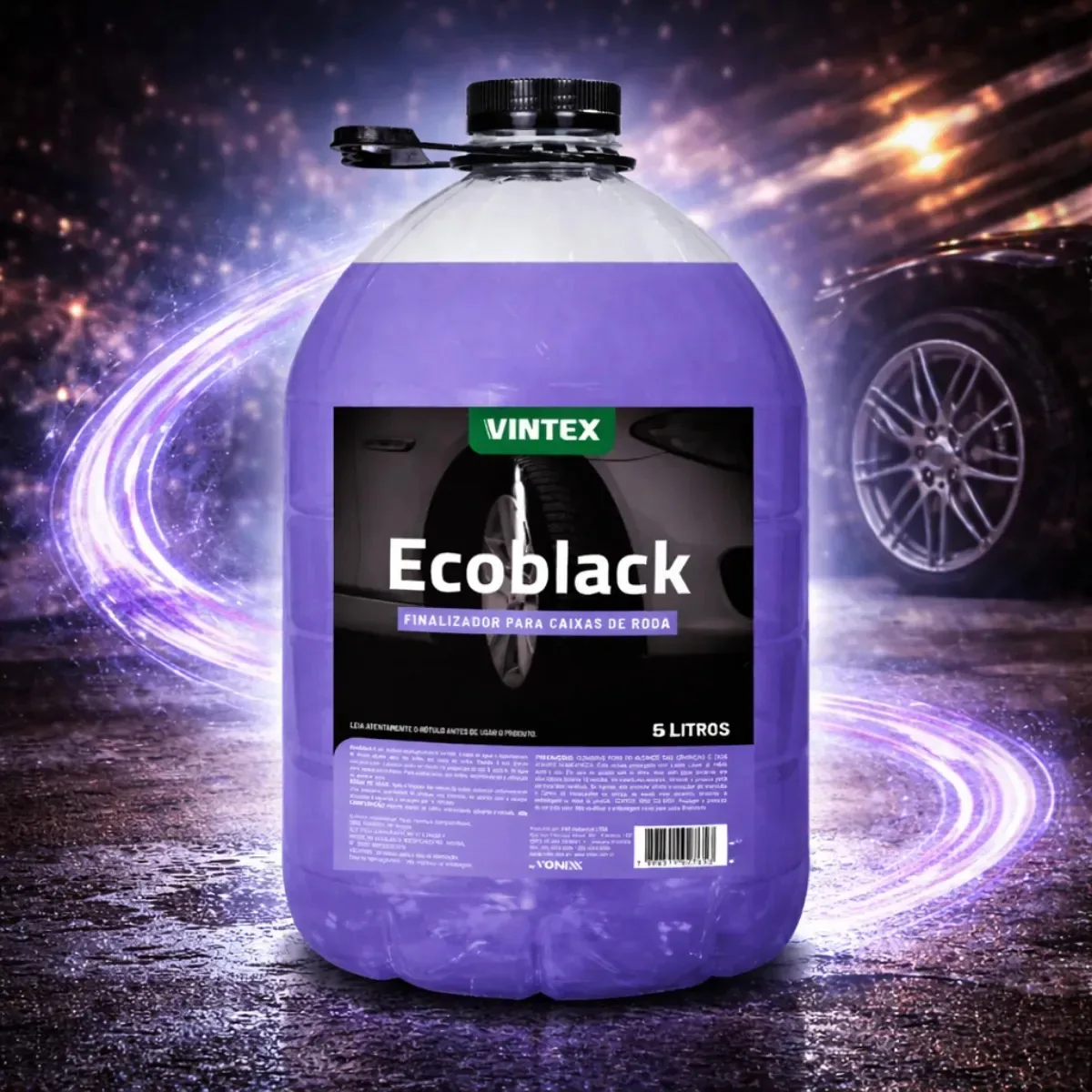 Finalizador Caixa Rodas Automotivas Ecoblack Vonixx 5l Roxo