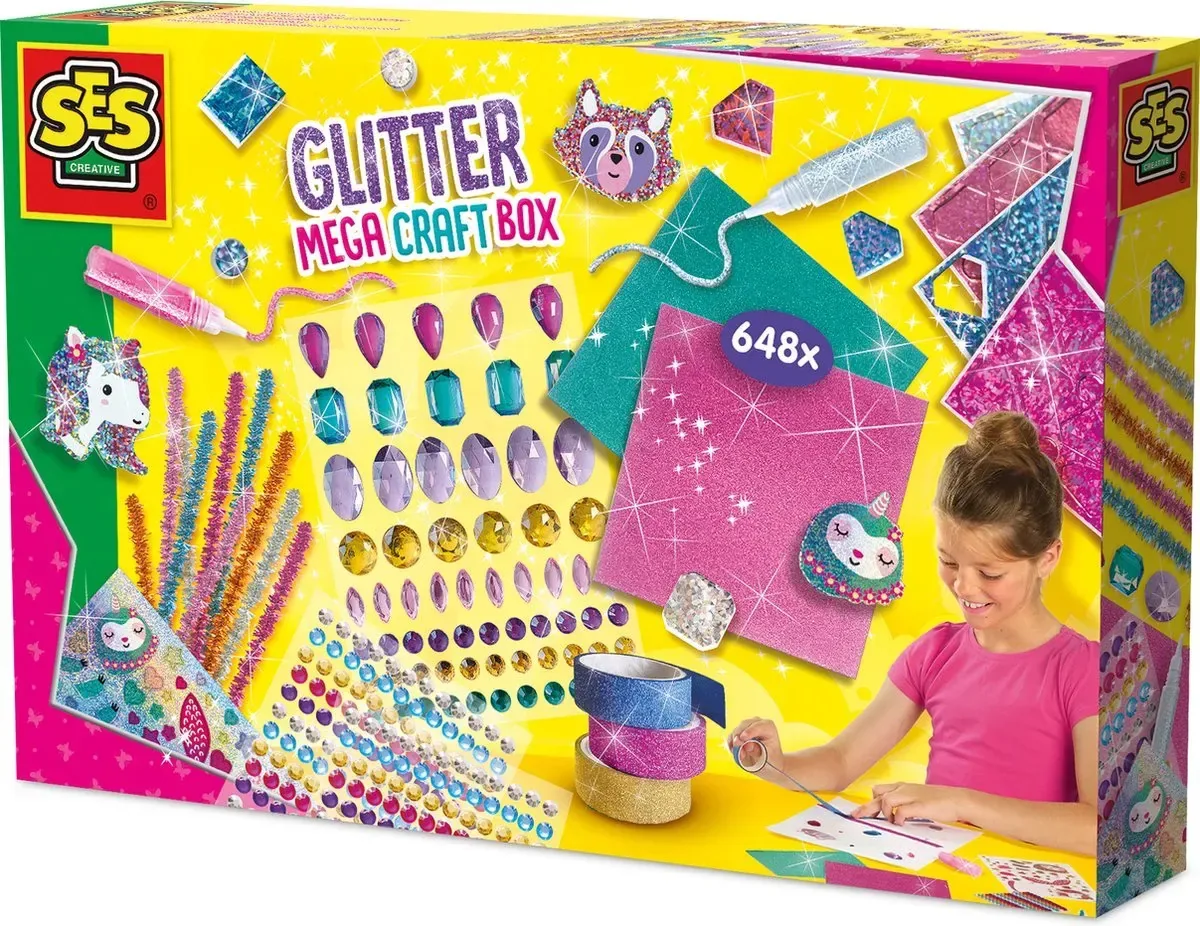 Brinquedo Ses Creative 4 Children's Glitter Craft Kit