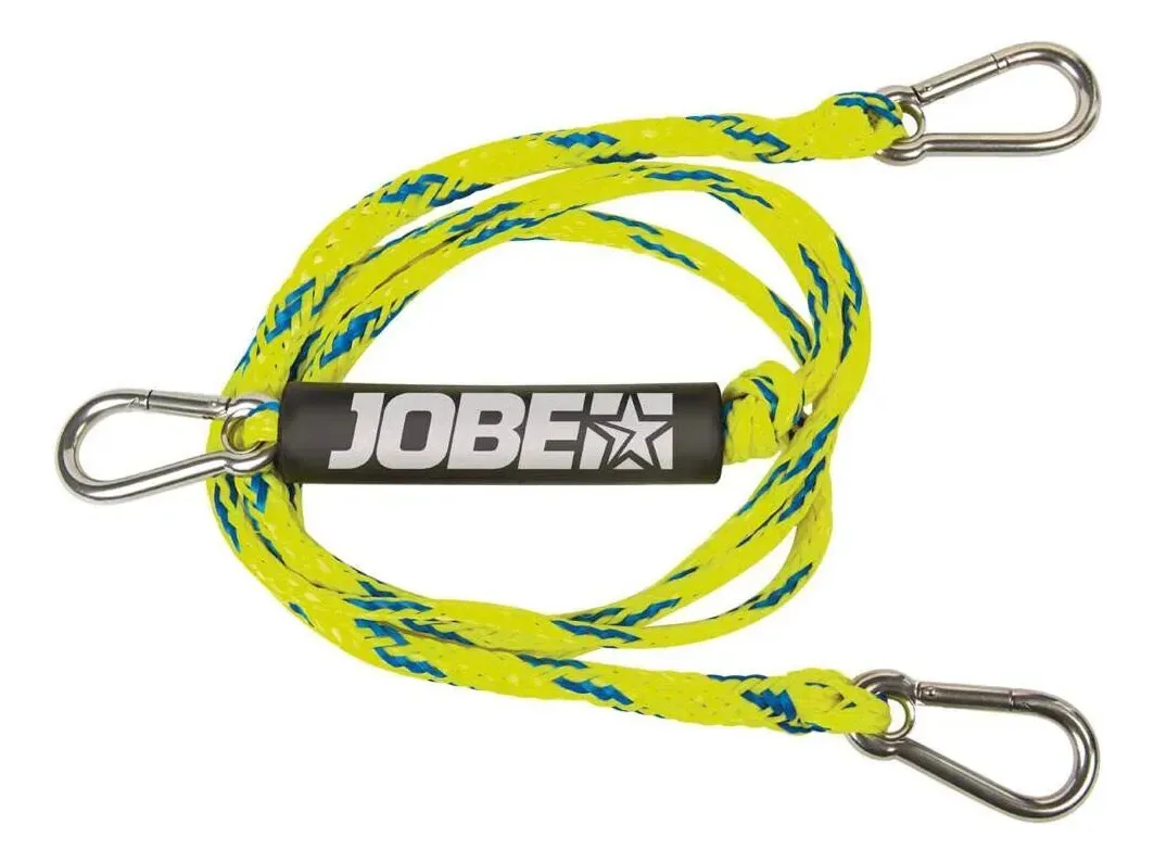 Triangulo Esqui Wakeboard Boia 2 Pesssoas Jobe Amarelo Com Detalhes Em Azul E Preto (pegador Preto)