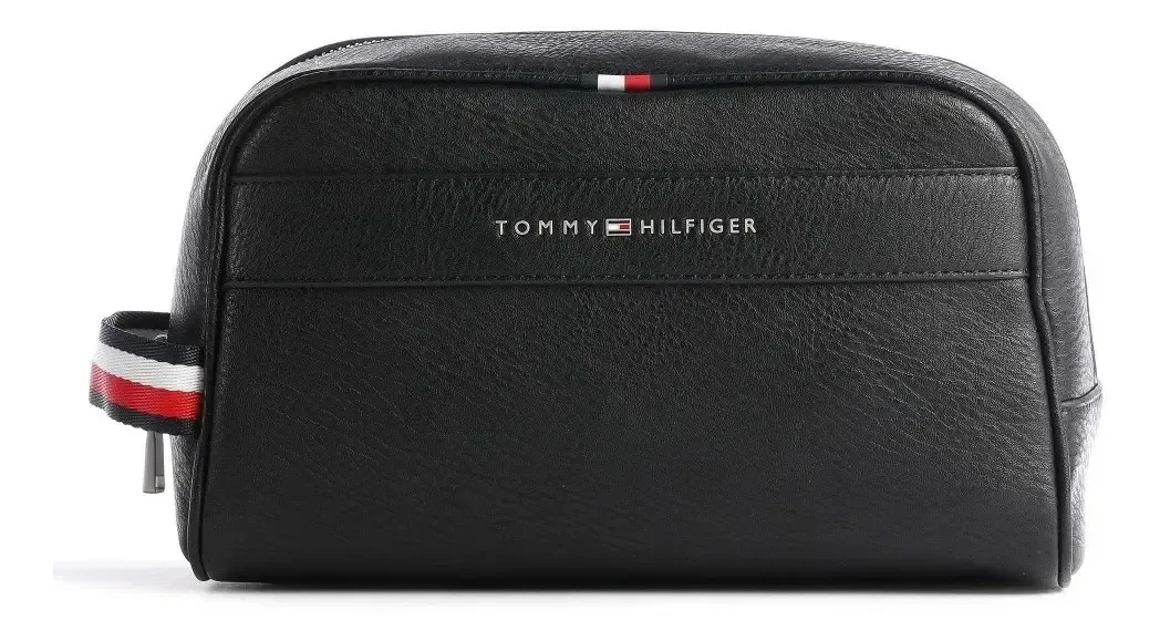 Bolsa de higiene pessoal Tommy Hilfiger Premium - cor preta Am0am08634-BDS