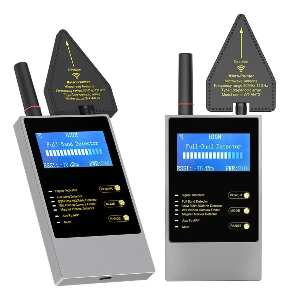 Detector Localizador Rastreadores Câmera Gps Vassourinha Preto-fosco
