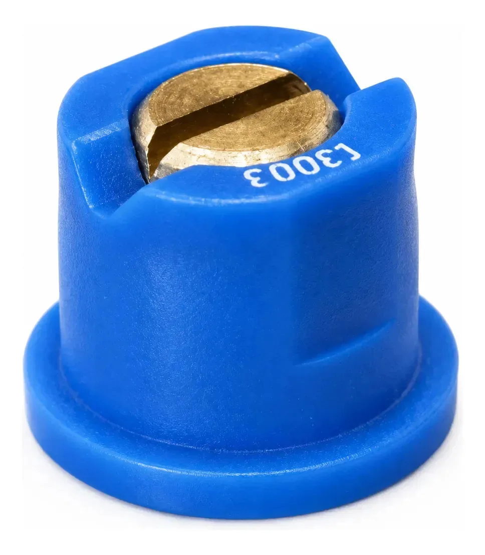 Bico P/ Pulverização Leque Simples Ponta Em Latão Universal Azul
