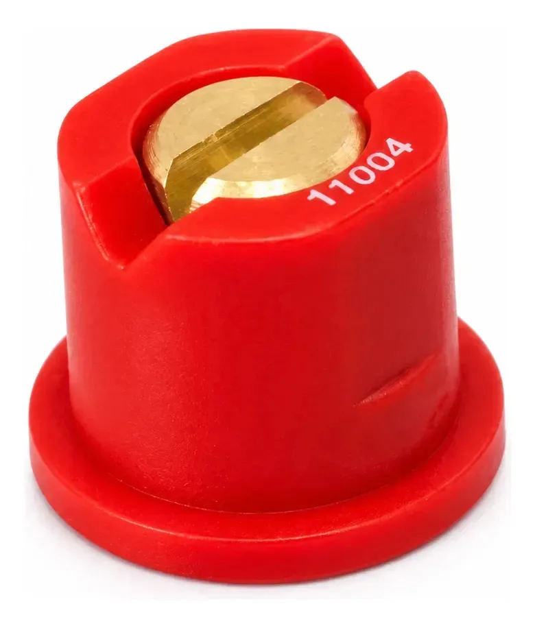 Bico P/ Pulverização Leque Simples Ponta Em Latão Universal Vermelho