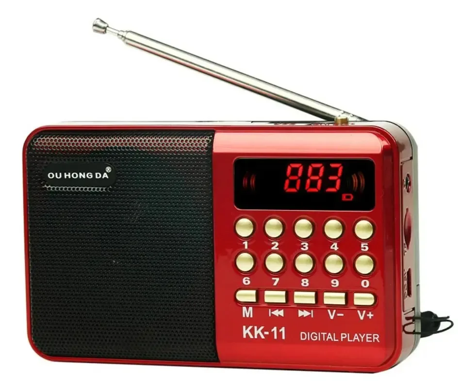 tocando rádio