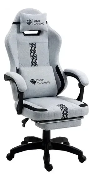 Cadeira Shot-viper Gamer cor cinza e preta