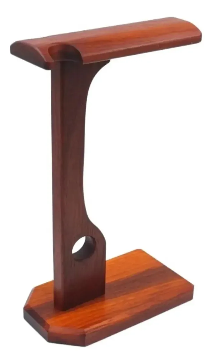 Suporte de fone de ouvido Hkdywtnb Suporte de fone de ouvido Walnut Rosewood Red Pear Flower Display Shelt Suporte de fone de ouvido (b)