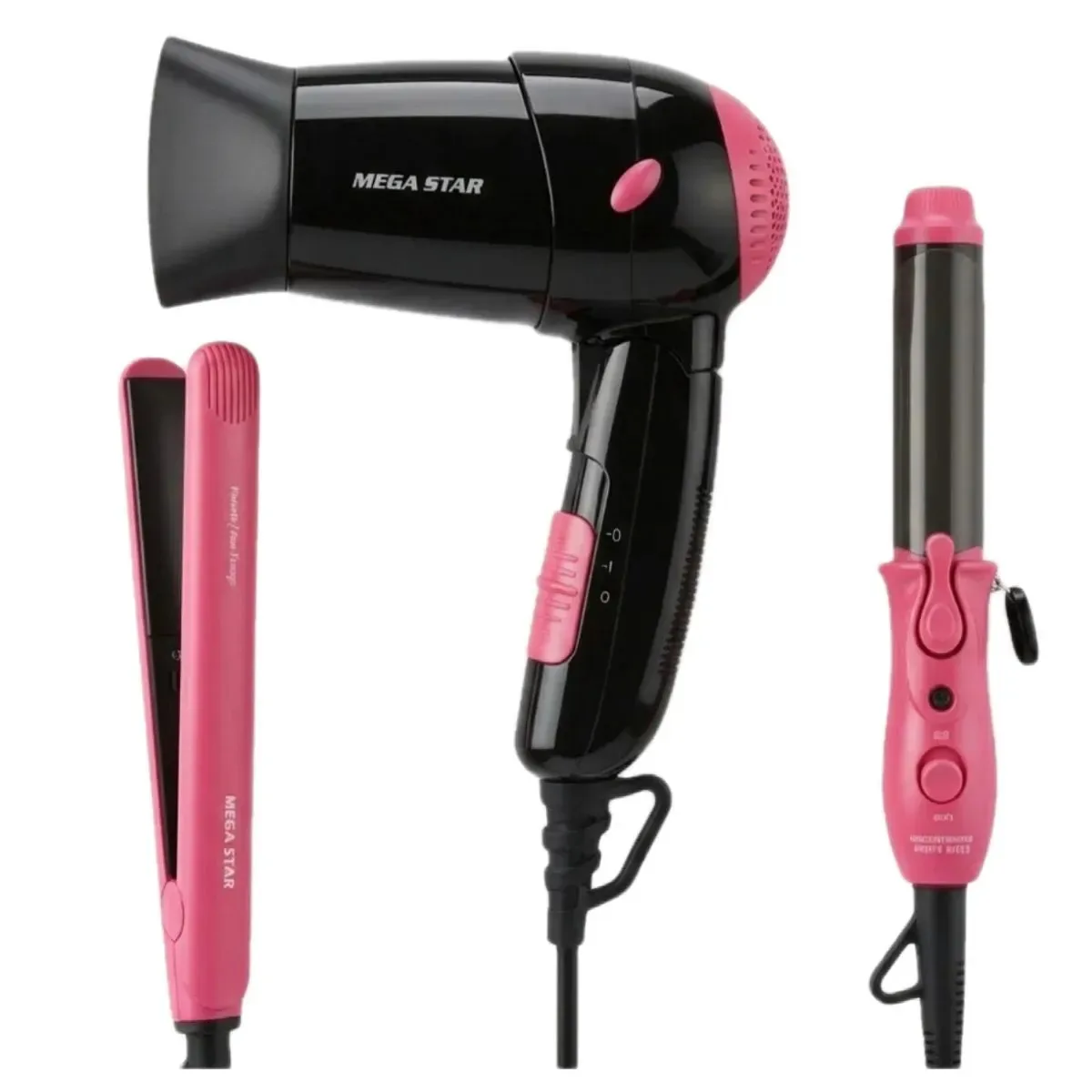 Kit Secador Chapinha Modelador 3 Em 1 Bivolt Profissional
