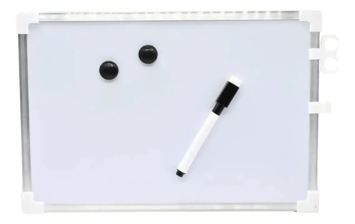 Quadro de escrever com ímãs e marcador branco