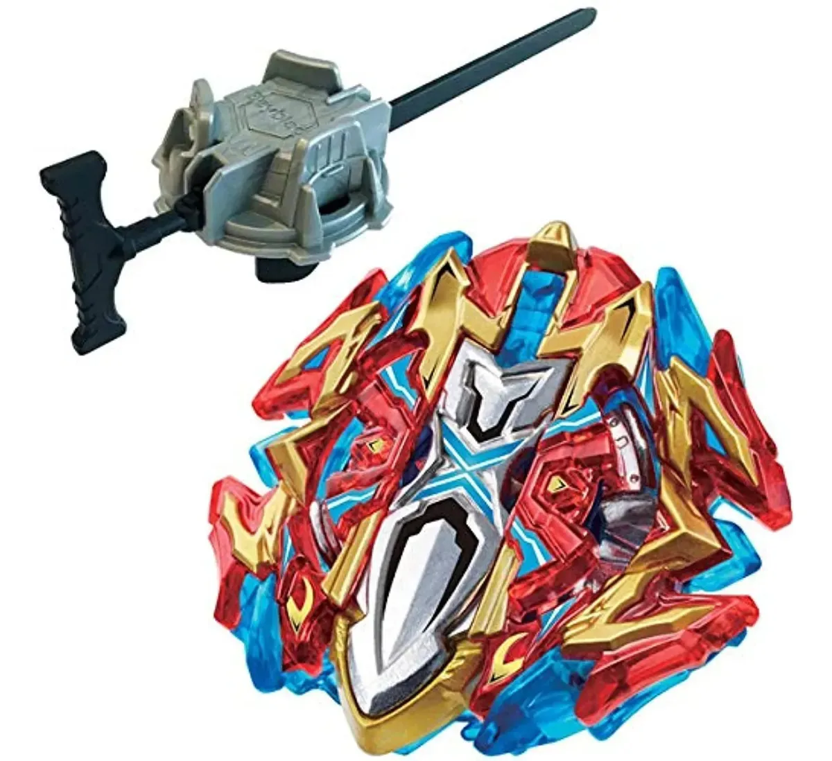 Bellejiu Battle Tops B-120 Starter Calibur.1".SW multicolorido
