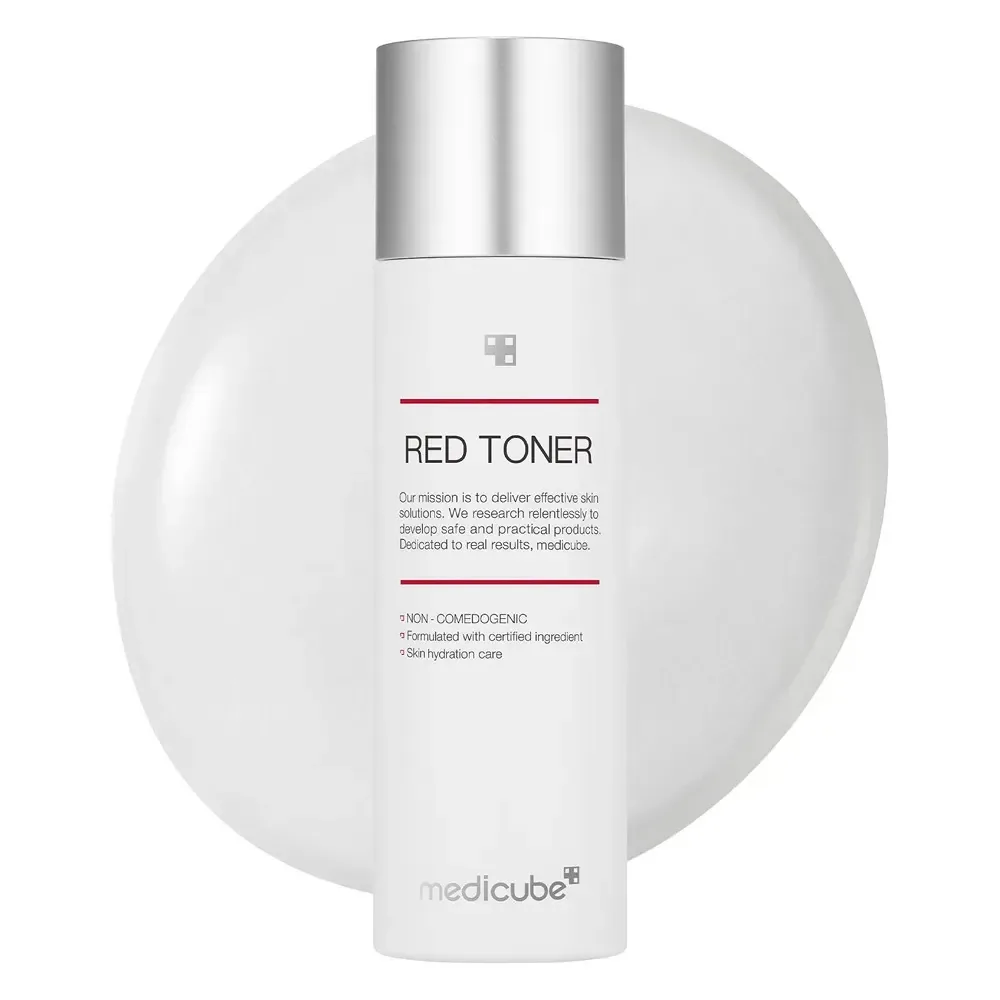 Medicube Red Toner 2.0 Plus 200ml - Solução Facial Para Cuidado Da Pele, Tonificação E Equilíbrio Diário