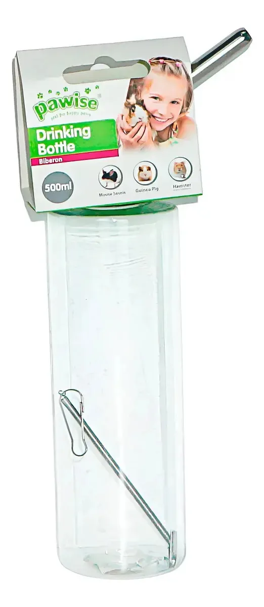 Bebedouro De Bilha Pawise Para Roedores - Tam G - 500ml Cor Azul